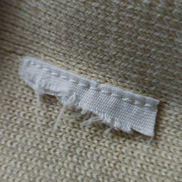 COS Oversized Tutleneck Wool Sweater Green Cream Colorblock Size XS - Picture 7 of 7